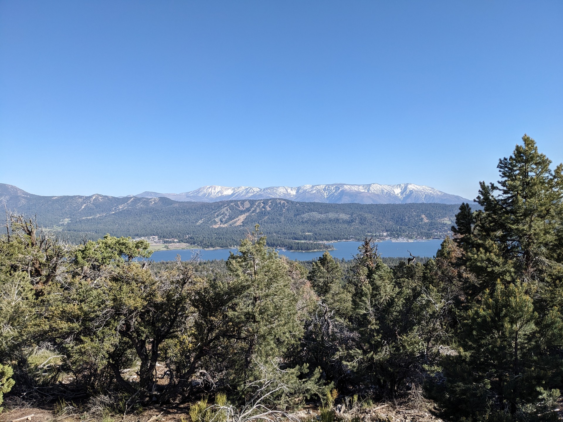 Big Bear Lake as seen from trail